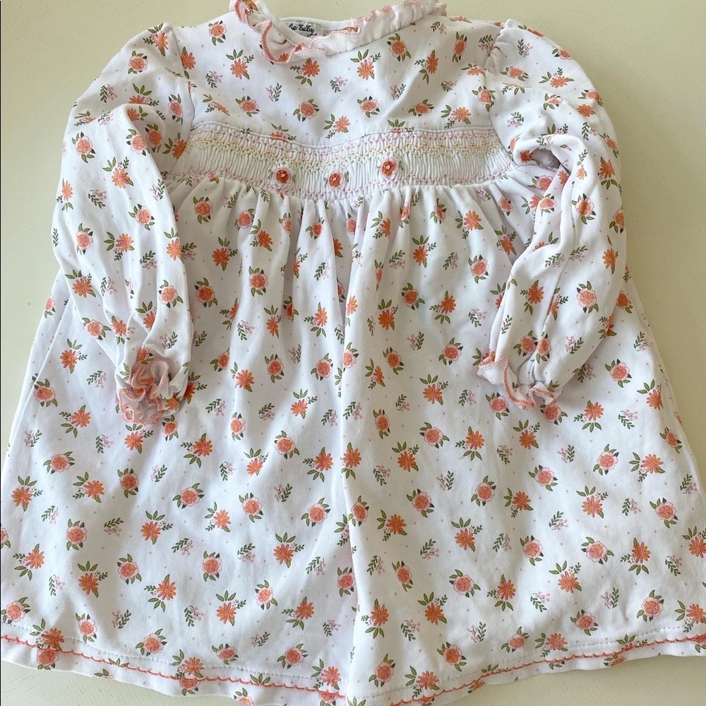 Magnolia Baby smocked fall floral dress, 18mo